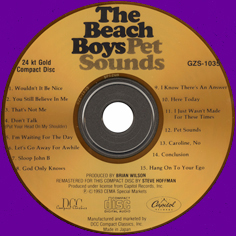 BEACH BOYS Pet Sounds CD