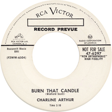 CHARLINE ARTHUR RCA Victor single