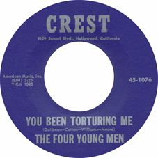 THE FOUR YOUNG MEN - CREST 1076