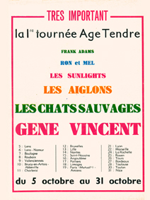 GENE VINCENT October 1963 French Tour