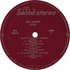 JOE MAPHIS Sacred LP