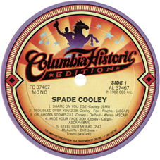 SPADE COOLEY - CBS LP